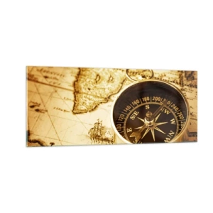 Quadro em vidro - Oriente ou Ocidente? - 100x40 cm