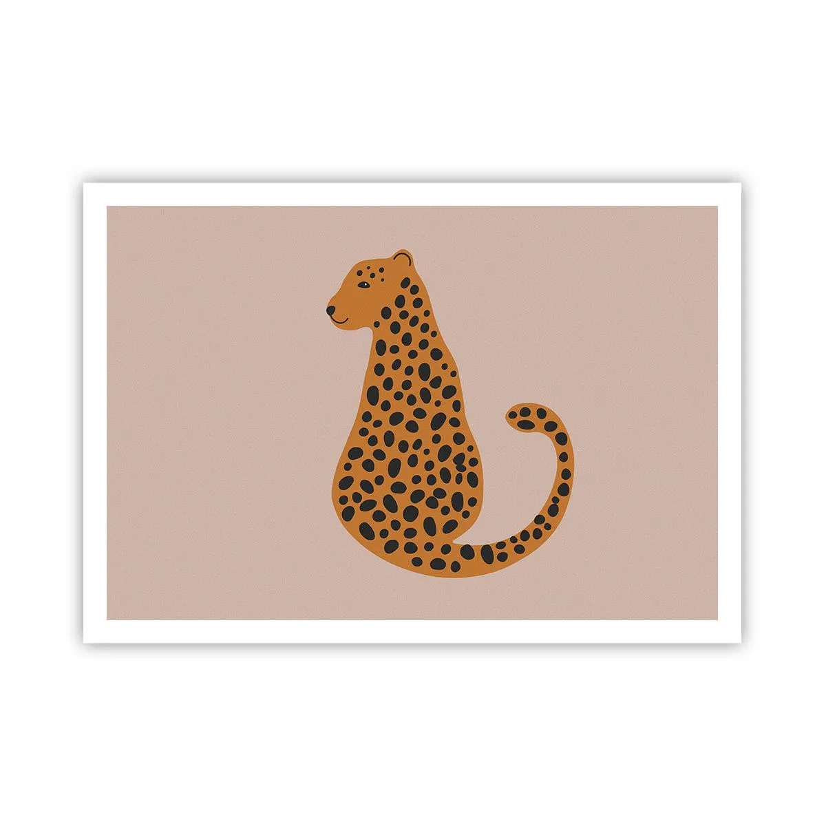 Pôster - A estampa de leopardo está na moda - 100x70 cm