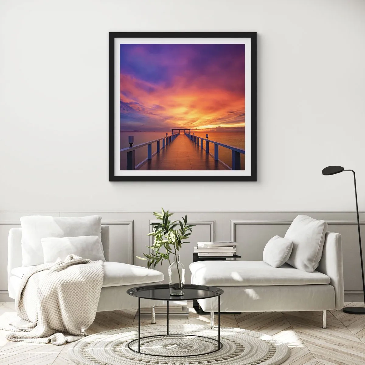 Pôster com moldura preta - Sem fim - 50x50 cm