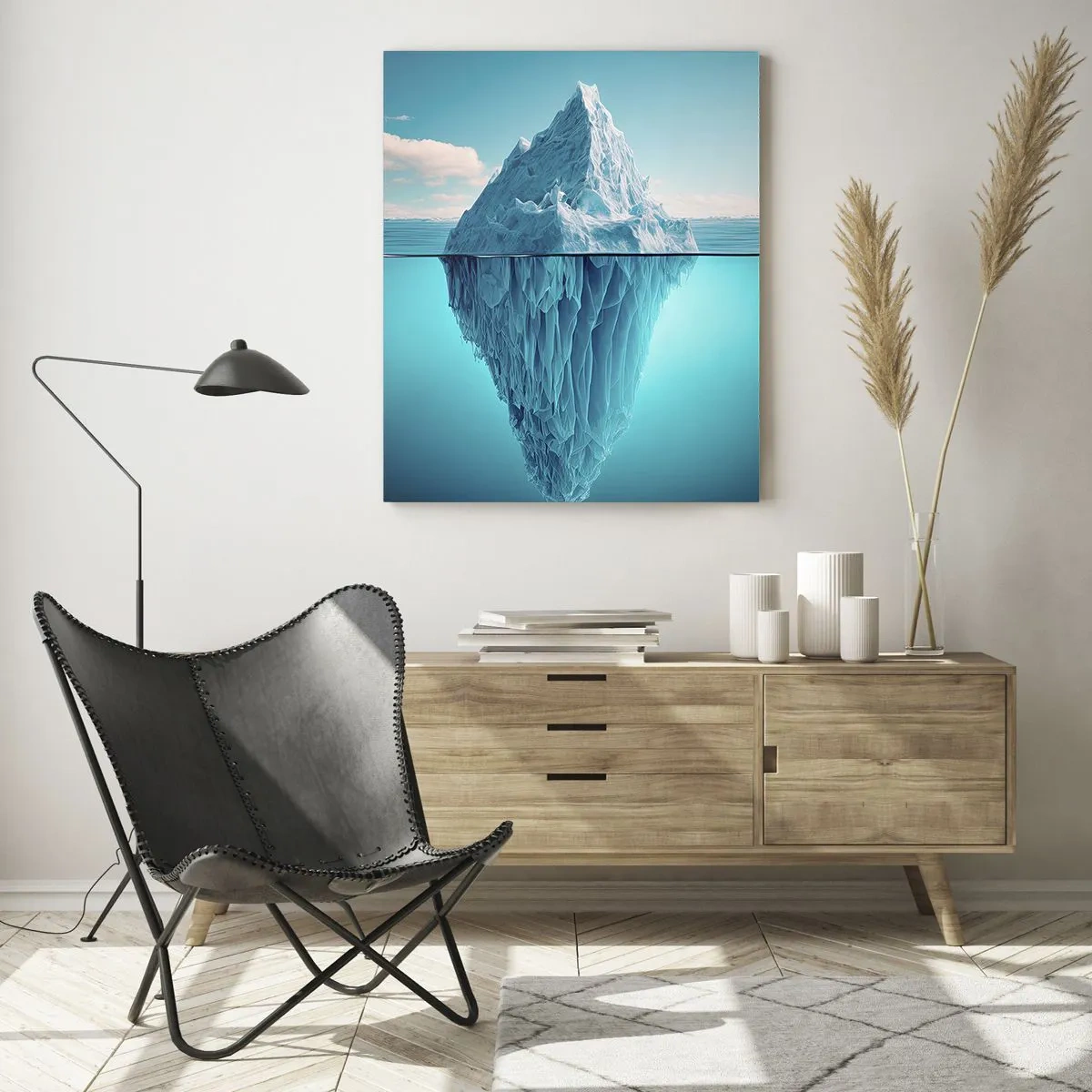Quadro em vidro - Rainha do Gelo - 50x70 cm