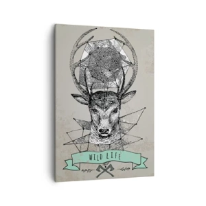 Quadro em tela - A Visão de Santo Hubertus - 50x70 cm