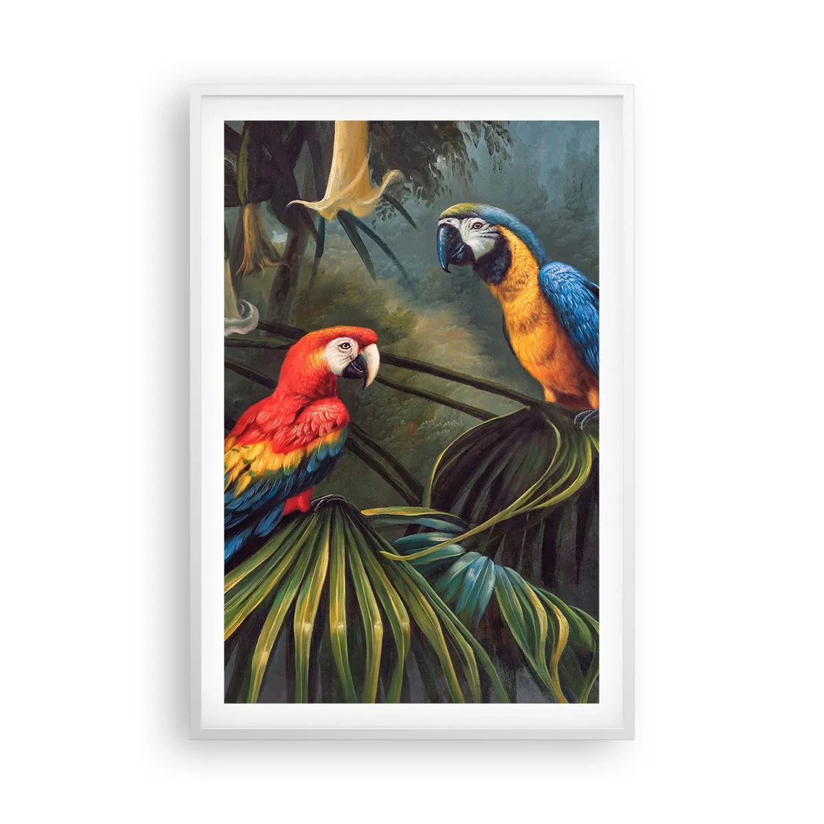 Pôster em moldura branca - Romantismo nos trópicos - 61x91 cm