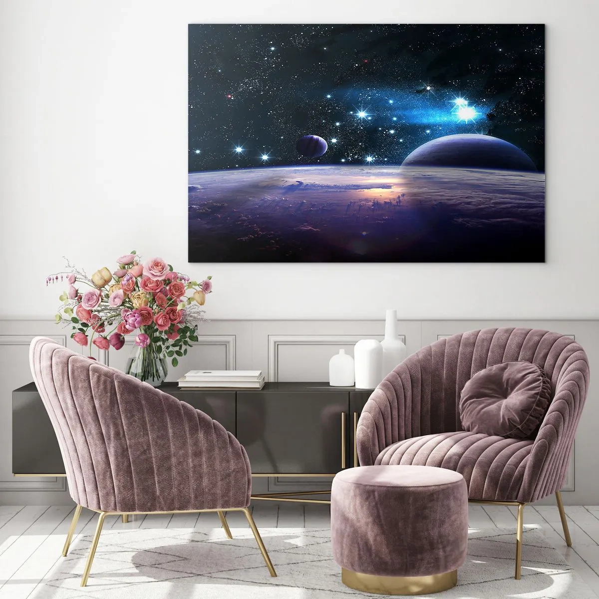 Quadro em vidro - Ainda sozinhos? - 100x70 cm