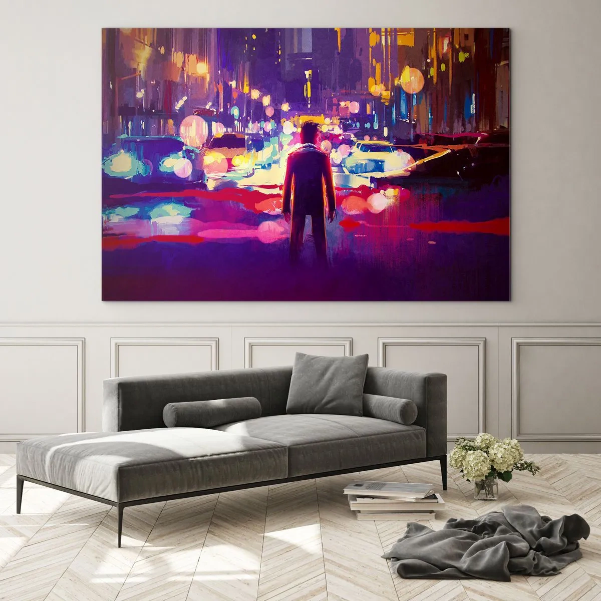 Quadro em vidro - Imerso na luz - 100x70 cm