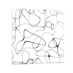 Quadro em vidro - Os caminhos da vida, as vicissitudes do destino - 70x70 cm