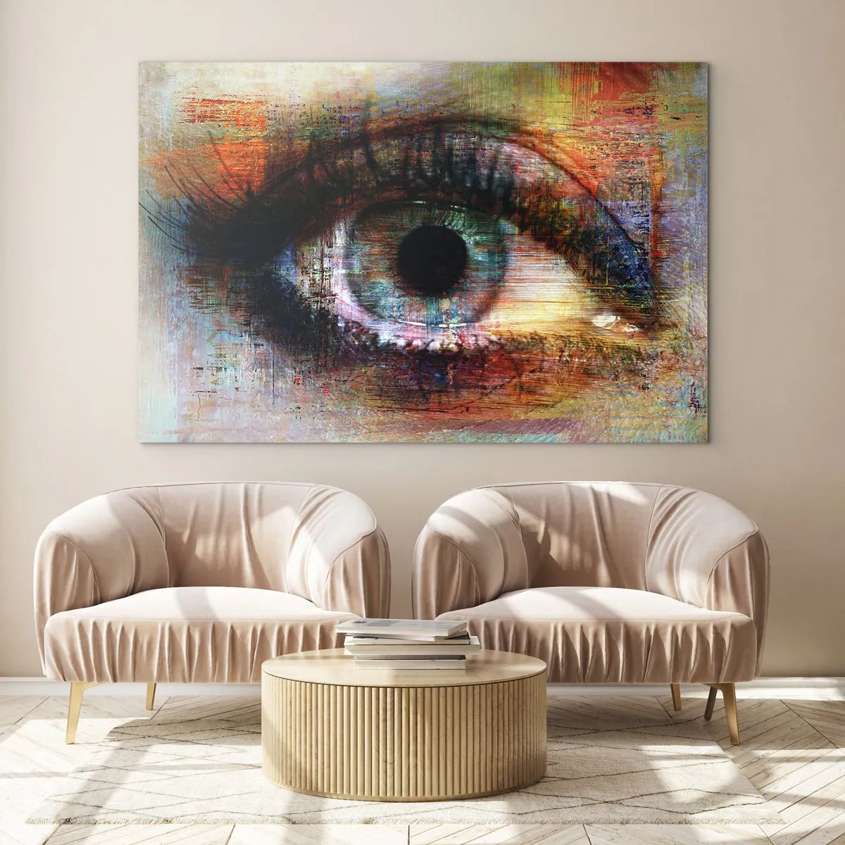 Quadro em vidro - Pode olhar para a alma - 100x70 cm