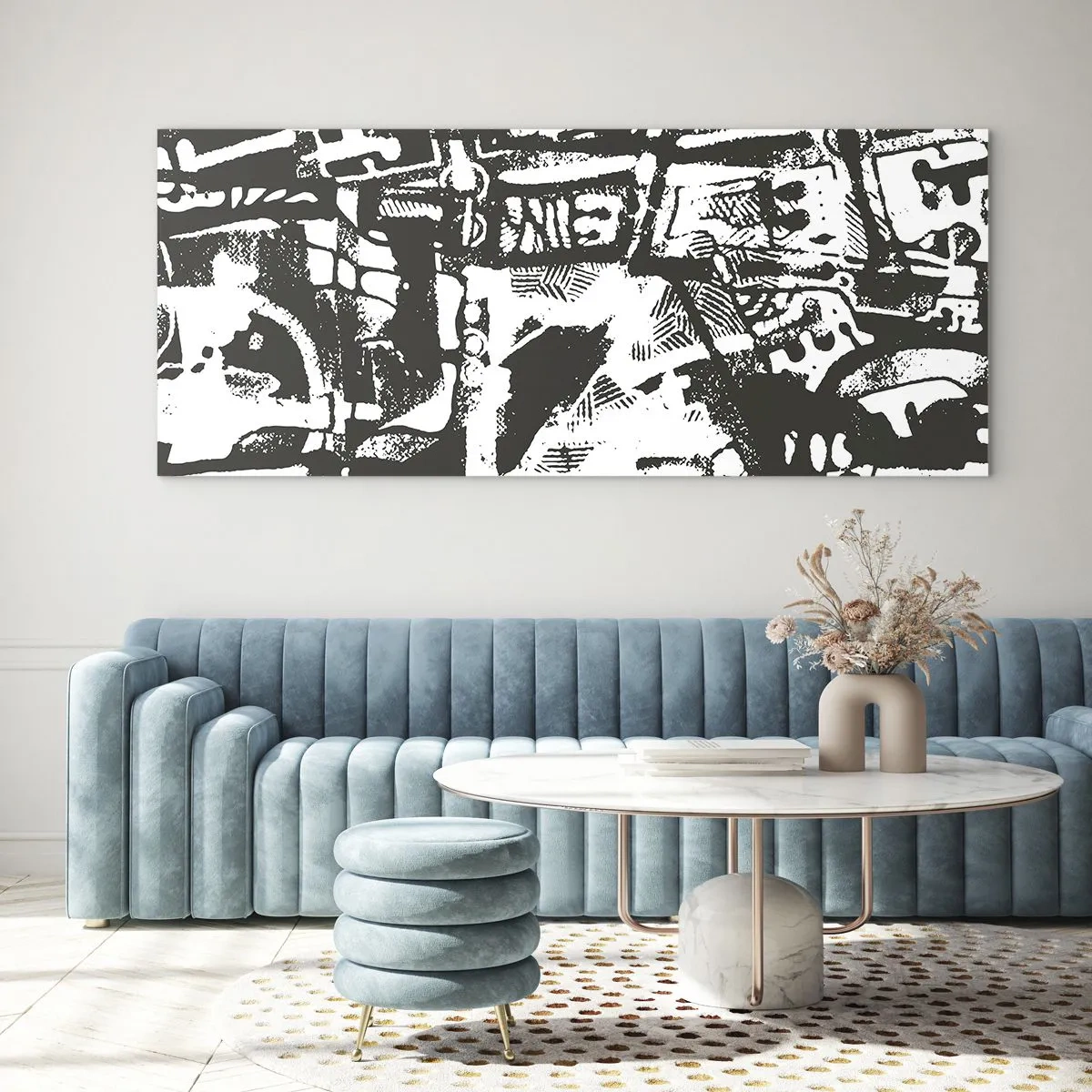 Quadro em vidro - Ordem ou caos? - 120x50 cm