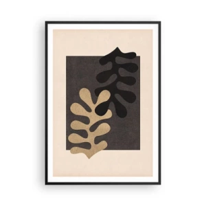 Pôster com moldura preta - Ausência e complemento - 70x100 cm