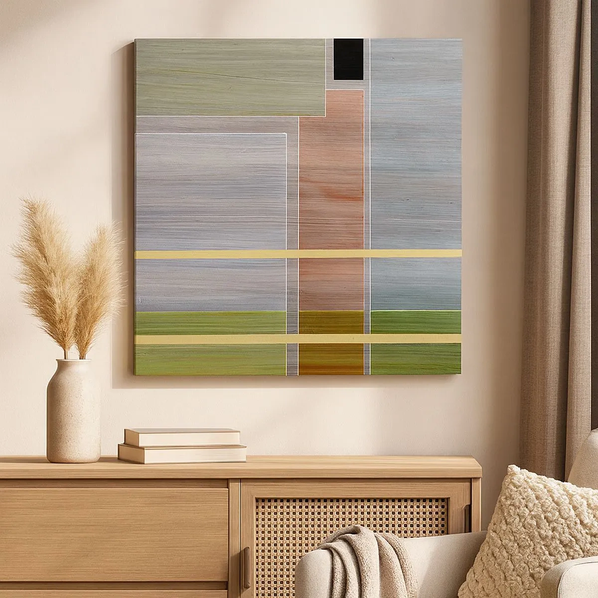 Quadro em tela - Simples e calmo - 30x30 cm