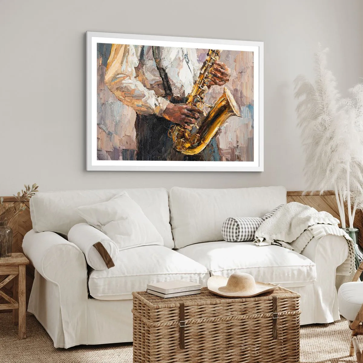 Pôster em moldura branca - Hora do solo - 50x40 cm