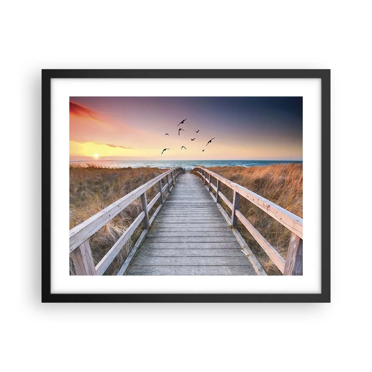 Pôster com moldura preta - O espaço das alturas - 50x40 cm