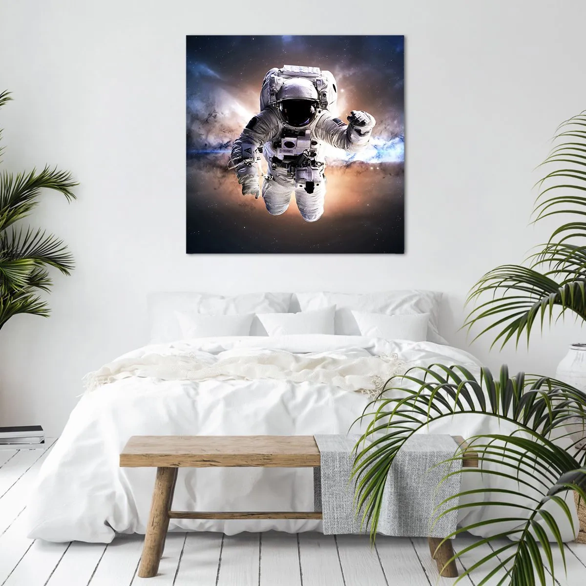 Quadro em tela - Saudações do espaço - 70x70 cm