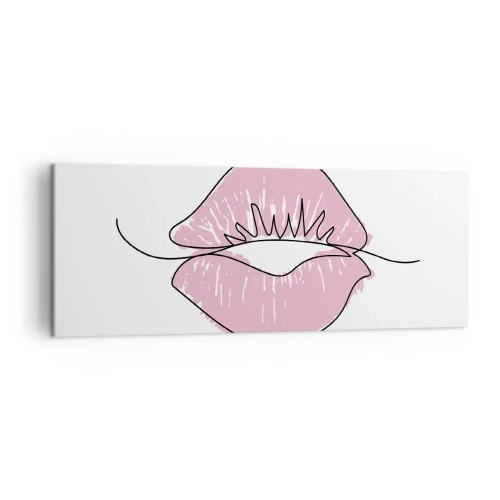 Quadro em tela - Pronto para beijar? - 140x50 cm