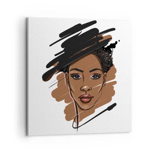 Quadro em tela - Doce como chocolate - 60x60 cm