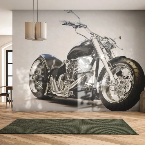Papel de Parede Premium Sand - Força com caráter - Automotivo, Moto, Viagem - 200x140 cm