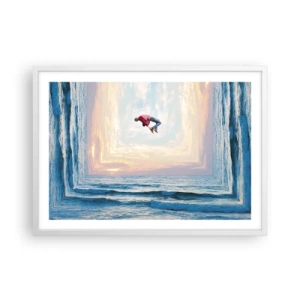 Pôster em moldura branca - Para outra dimensão - 70x50 cm