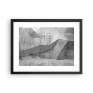 Pôster com moldura preta - Um verdadeiro desafio - 40x30 cm