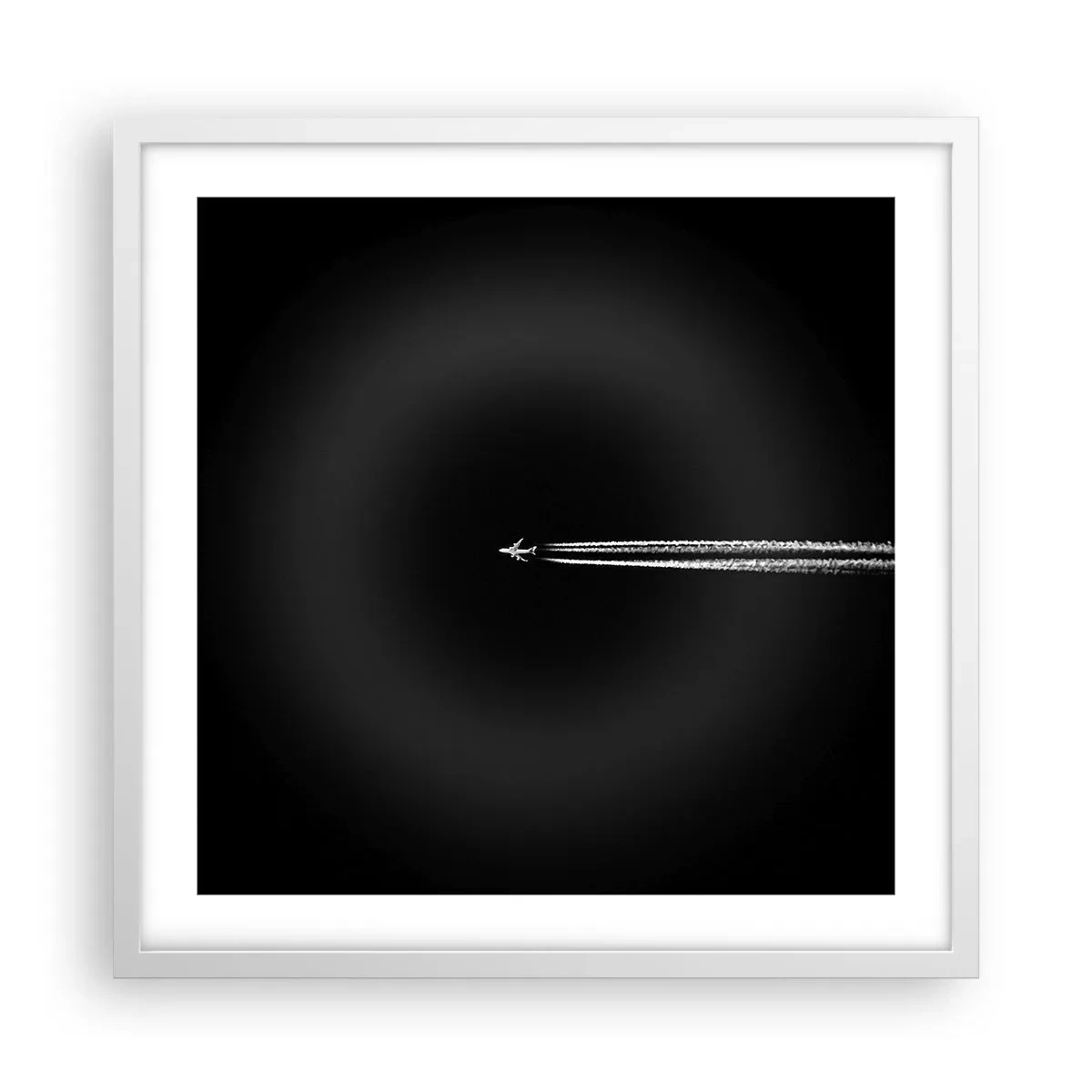 Pôster em moldura branca - Em outra dimensão - 50x50 cm