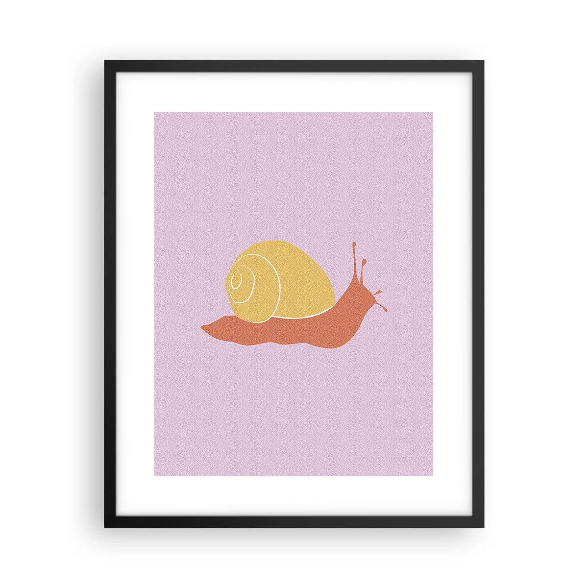 Pôster com moldura preta - Não há pressa - 40x50 cm