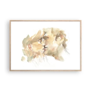 Pôster com moldura de carvalho claro - A outra metade foi encontrada? - 100x70 cm