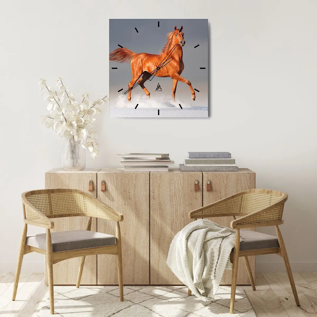 Relógio de parede - Relógio em vidro - Graça Dançante - 30x30 cm