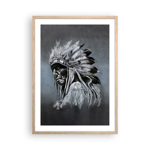 Pôster com moldura de carvalho claro - De volta às raízes - 50x70 cm