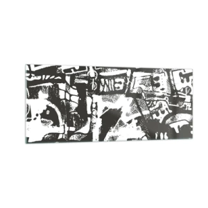 Quadro em vidro - Ordem ou caos? - 100x40 cm