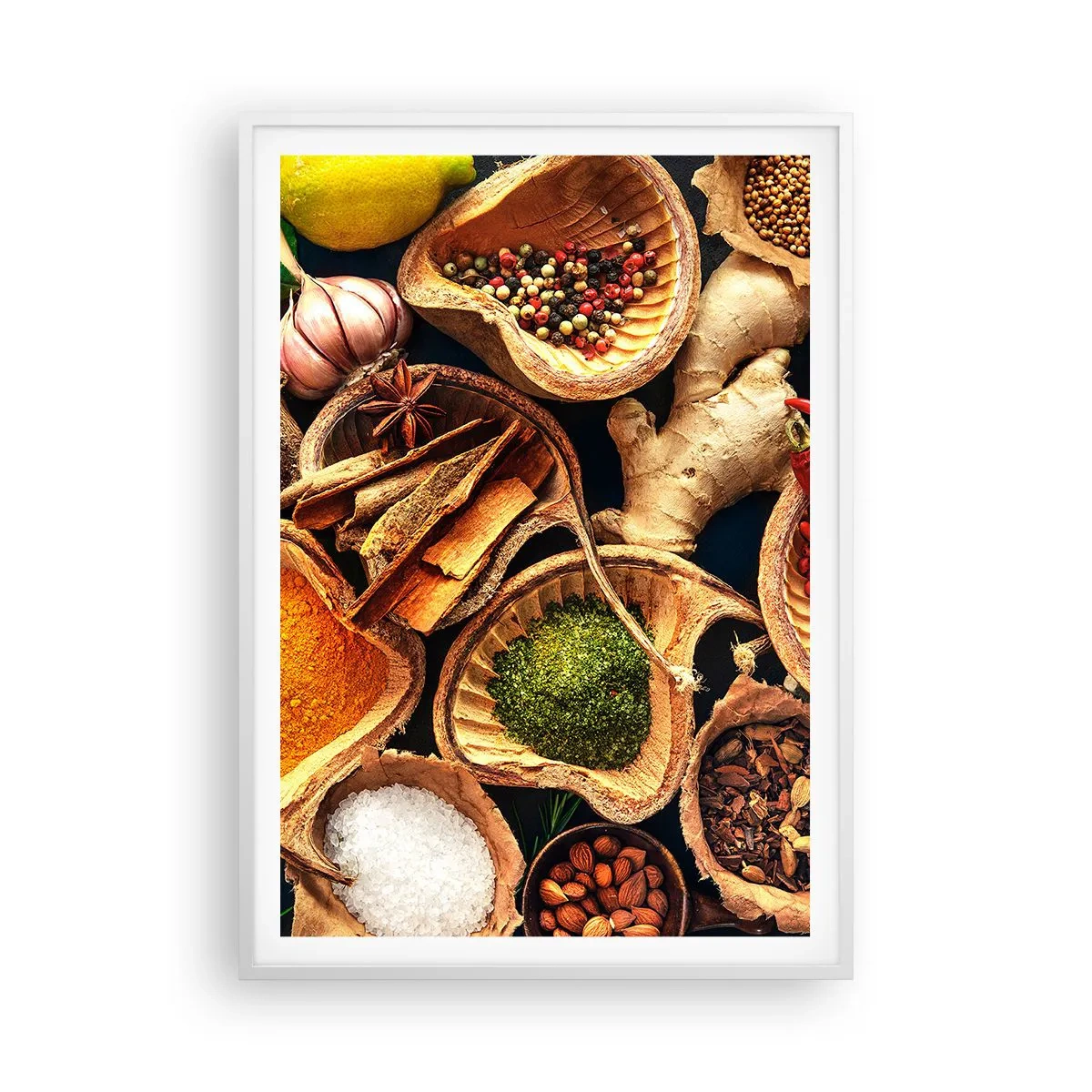 Pôster em moldura branca - Leve o que quiser - 70x100 cm