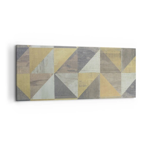 Quadro em tela - Em ângulo com um triângulo - 100x40 cm