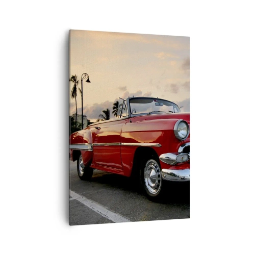 Quadro em tela - Calor vermelho dos trópicos - 70x100 cm