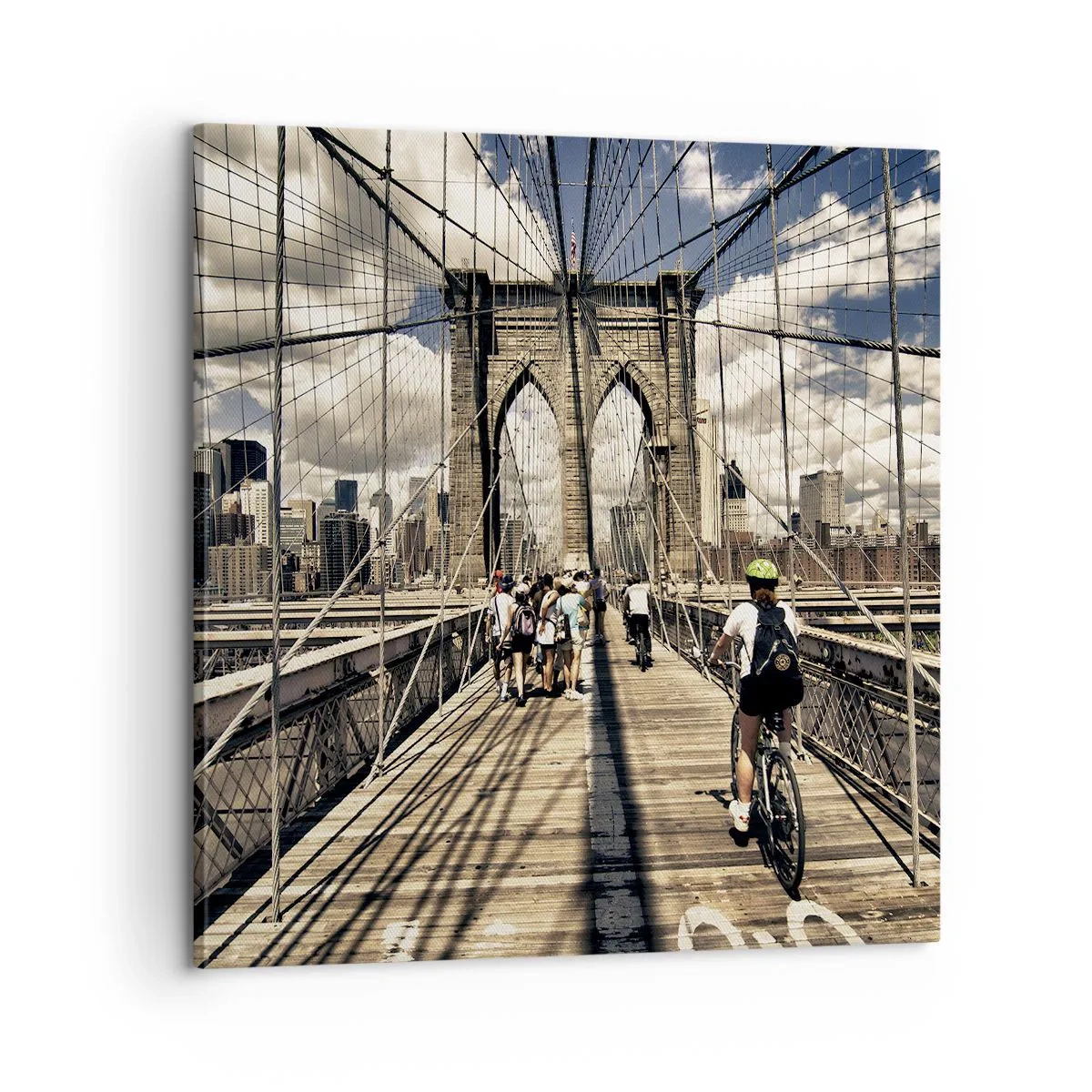 Quadro em tela - Direto para o coração da cidade - 60x60 cm