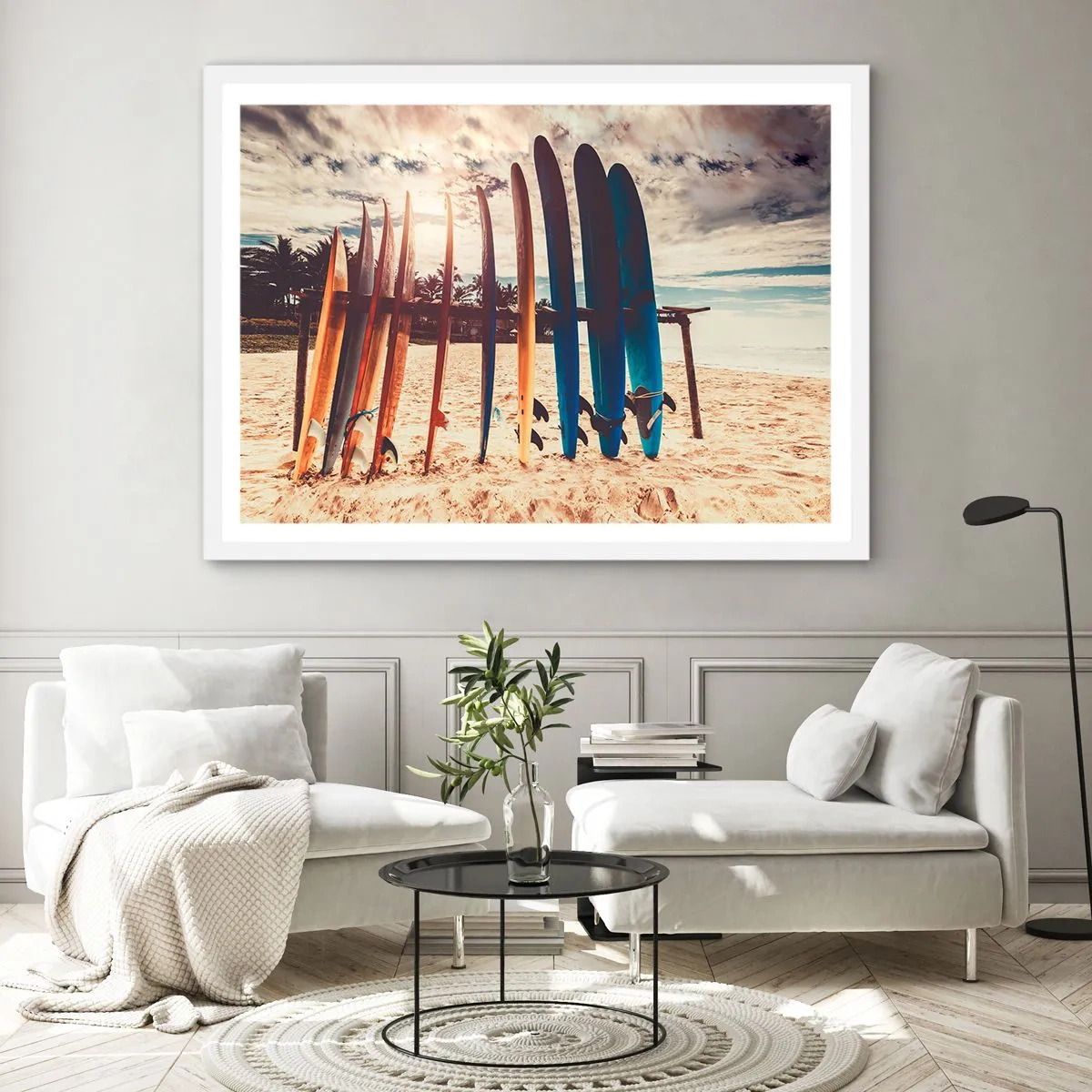 Pôster em moldura branca - Boa noite, até amanhã - 70x50 cm