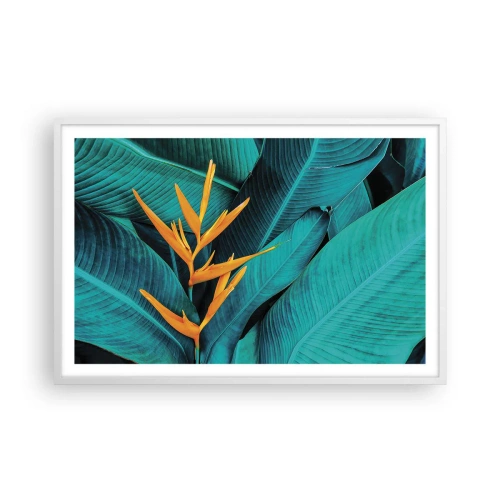 Pôster em moldura branca - Flor do Éden - 91x61 cm