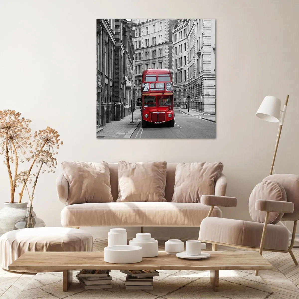 Quadro em tela - A vida quotidiana não deve ser cinzenta - 60x60 cm