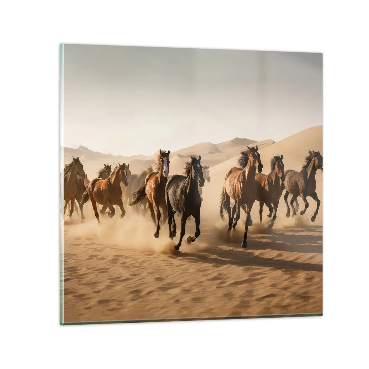 Quadro em vidro - Livre como o vento - 50x50 cm