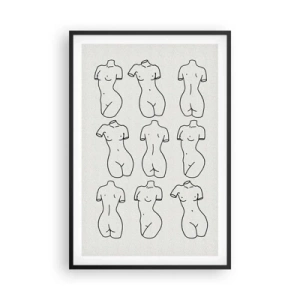 Pôster com moldura preta - Apenas Vênus - 61x91 cm