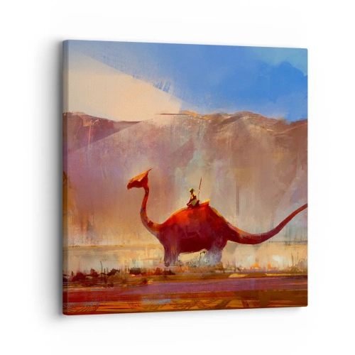 Quadro em tela - Se não estivessem extintos - 30x30 cm