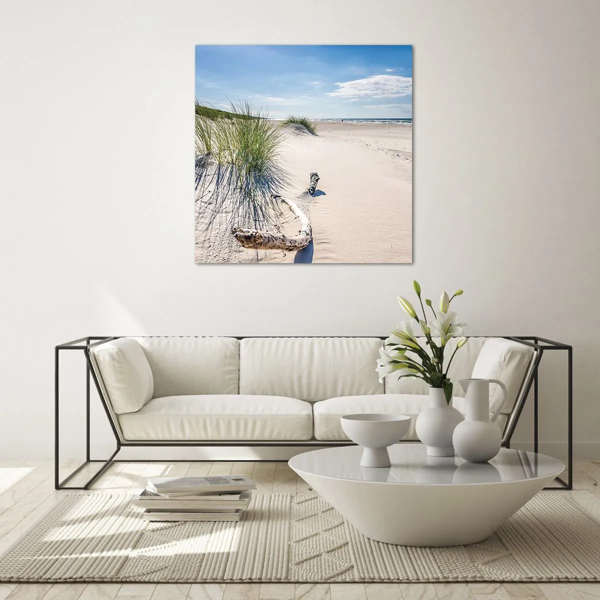 Quadro em vidro - A mais bonita? do Báltico - 40x40 cm