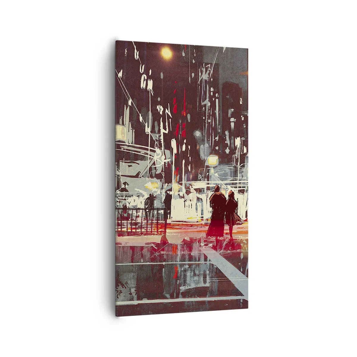 Quadro em tela - Travessia metropolitana - 65x120 cm