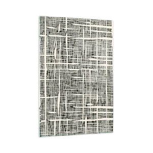 Quadro em vidro - Uma composição tecida - 80x120 cm