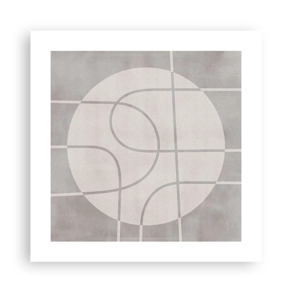 Pôster - Circular e direto - 40x40 cm