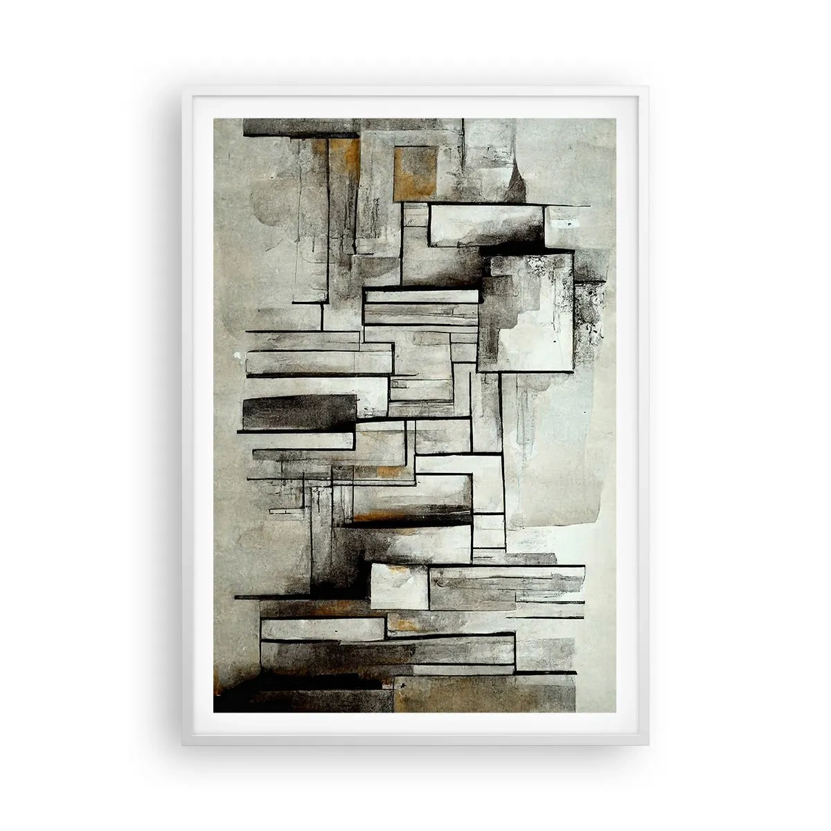 Pôster em moldura branca - O poder da simplicidade - 70x100 cm