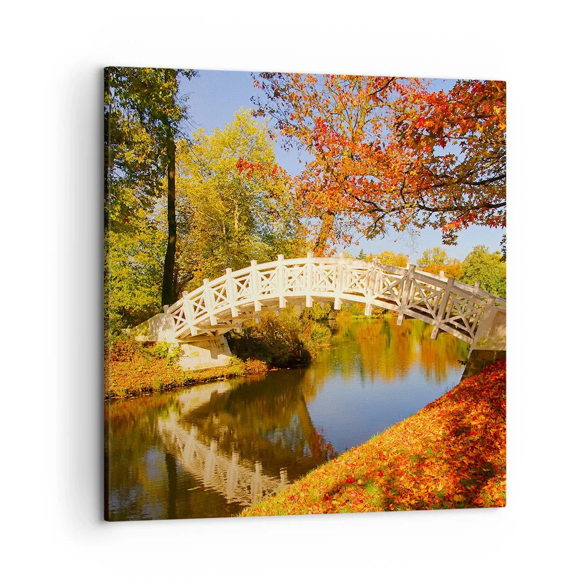 Quadro em tela - Na ponte branca dos suspiros - 50x50 cm