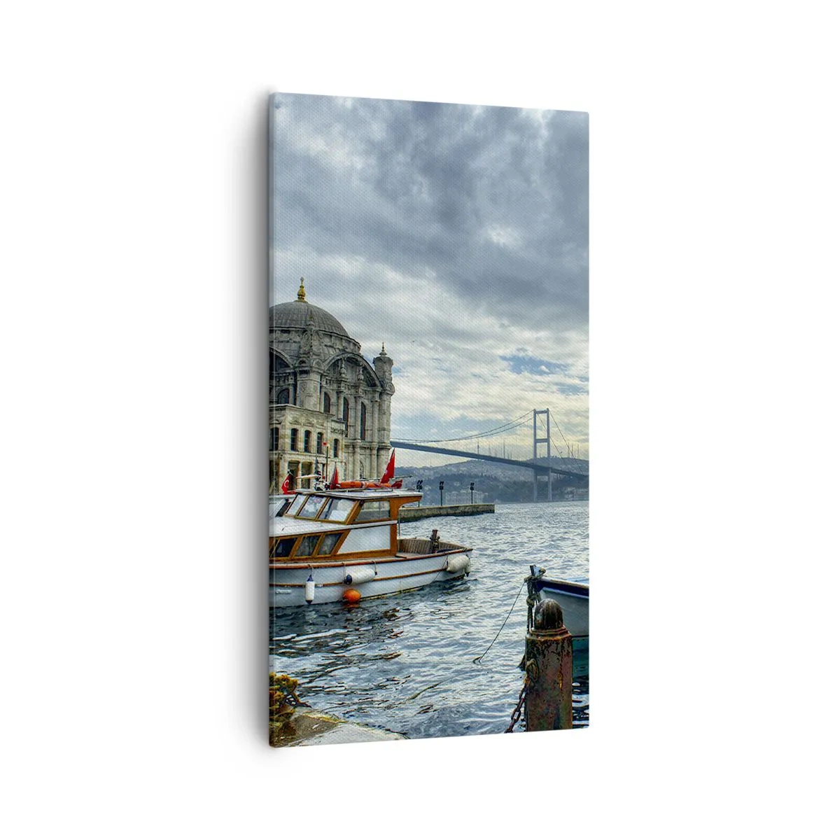 Quadro em tela - Na fronteira dos mundos - 55x100 cm