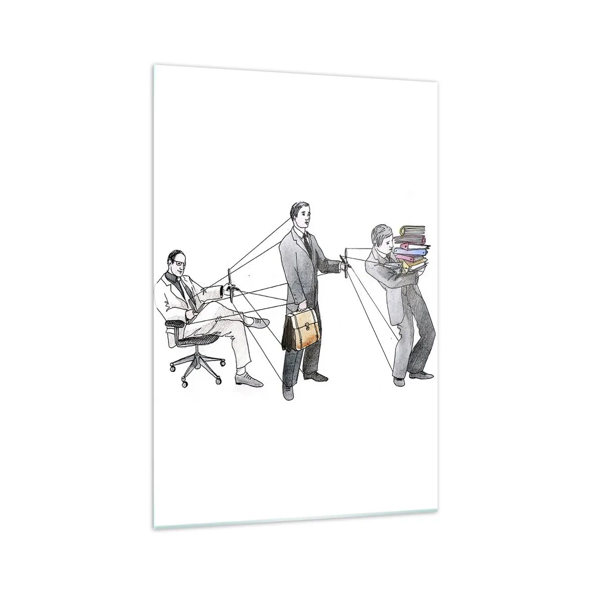 Quadro em vidro - Cada um tem o seu mestre - 70x100 cm