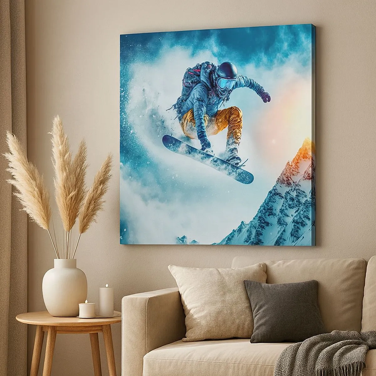 Quadro em tela - Emoções extremas - 30x30 cm