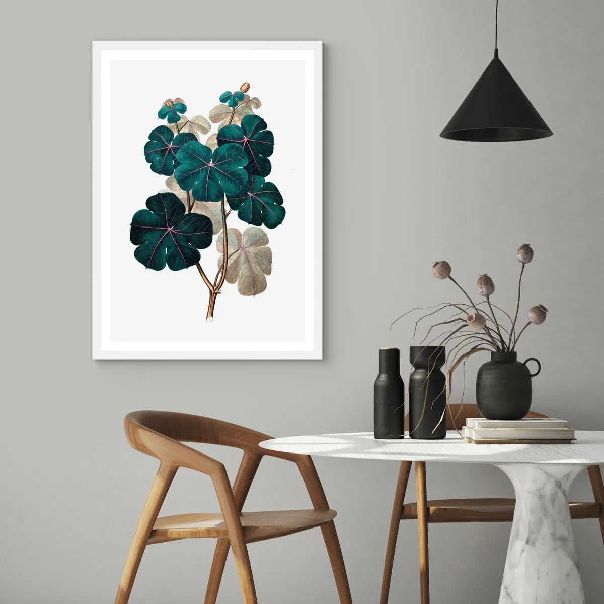 Pôster em moldura branca - Do antigo herbário - 61x91 cm