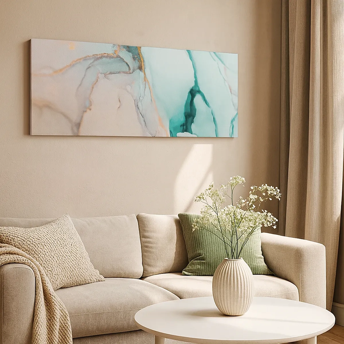 Quadro em tela - Dança das formas e cores - 30x30 cm