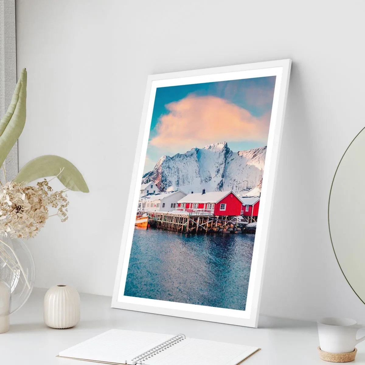 Pôster em moldura branca - Refpugio do Norte - 70x100 cm