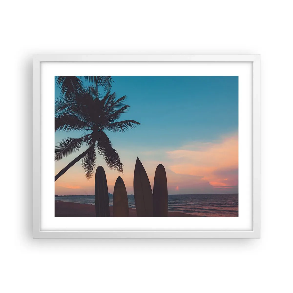 Pôster em moldura branca - Amanhã também será divertido - 50x40 cm